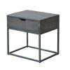 IRON CRAFT szürke akácfa éjjeliszekrény 45cm