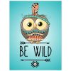 Faldekoráció - Be wild bagoly