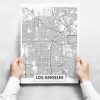 Fali dekoráció - Map of Los Angeles II