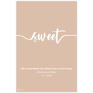 Fali dekoráció - SWEET hálószobába szerelmeseknek
