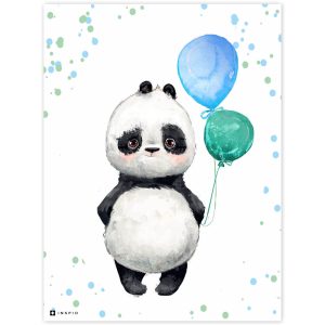 Kép - Panda maci lufival