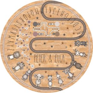 Parafaszőnyeg gyerekeknek - Földszínű állatkák