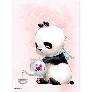 Rózsaszín panda maci dekoráció