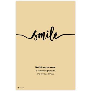 SMILE falikép - Egy mosoly mindenkinek jól áll