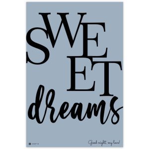SWEET DREAMS falikép hálószobába