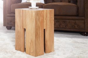 CASTLE tölgyfa hokedli 45 cm