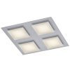 BANKAMP Ino LED mennyezeti lámpa 4 égős ezüst