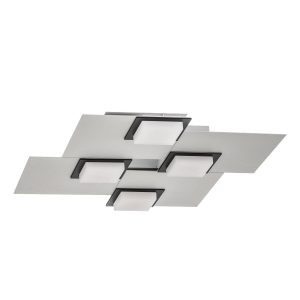BANKAMP Quadro LED mennyezeti lámpa 32W ezüst