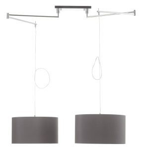 Helestra Certo függő lámpa henger két izzós antr.