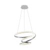 Lucande Sakina LED függő lámpa króm Ø 58 cm