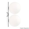 FLOS IC C/W2 Dupla fali lámpa króm Ø 30 cm