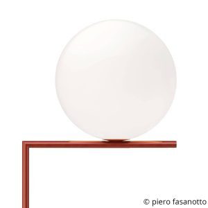 FLOS IC F2 állólámpa burgunder-red Ø 30 cm