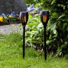 Flame LED napelemes földbe sz. lámpa
