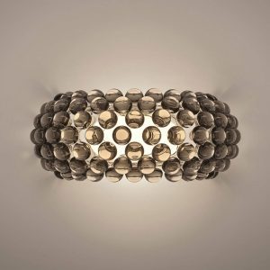 Foscarini Caboche Plus media R7s fali lámpa szürke