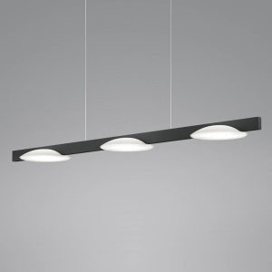 Helestra Pole LED függő lámpa három izzós fekete