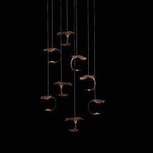 Knikerboker Le Gigine LED függő lámpa 8 bronz
