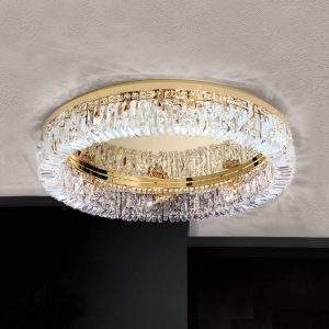 Kristály mennyezeti lámpagyűrű - 75 cm