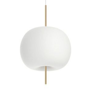 Kundalini Kushi függő lámpa Ø 43 cm sárgaréz/fehér