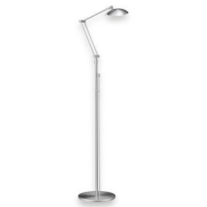 LED állólámpa Curl nikkel matt