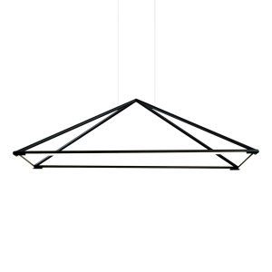 LEDS-C4 Tubs LED függő lámpa matt-fekete 120x80 cm