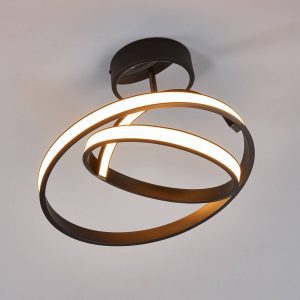 Largo LED mennyezeti lámpa Ø 45 cm fekete