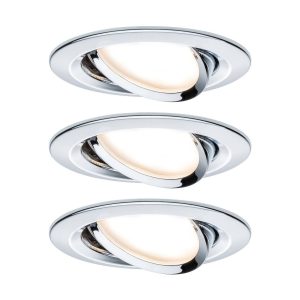 Paulmann Coin Slim LED beép. króm szabály. 3db