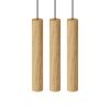 UMAGE Chimes Cluster 3 függő lámpa tölgy világos