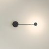 Vibia Pin - fekete LED fali lámpa