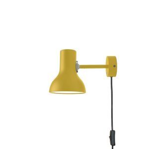 Anglepoise Type 75 Mini fal dugóval okkersárga