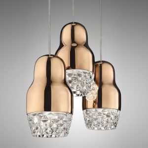 Axolight Fedora - LED lámpa rózsaarany