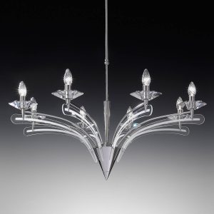 Chandelier ICARO kristályüveggel 8-izzós