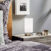 Fehér textil asztali lámpa Clarie