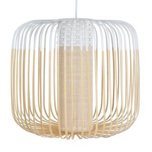 Forestier Bamboo Light M függő lámpa 45 cm fehér