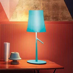 Foscarini Birdie LED piccola lámpa akvamarin