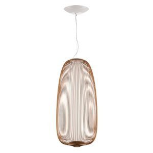 Foscarini Spokes 1 LED függő lámpa szab. réz