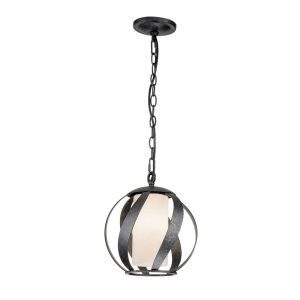 Függőlámpa Blacksmith fekete/fehér 1 izzós Ø25