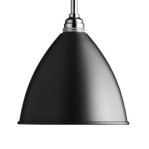 GUBI Bestlite BL9 függő lámpa Ø16cm króm/fekete