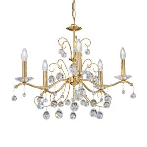 KOLARZ Carmen II csillár Ø 65 cm arany-kristály
