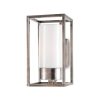 Kültéri fali lámpa Cubic³ 3364 antik nikkel/opál