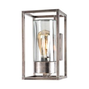 Kültéri fali lámpa Cubic³ 3364 antik nikkel/tiszta
