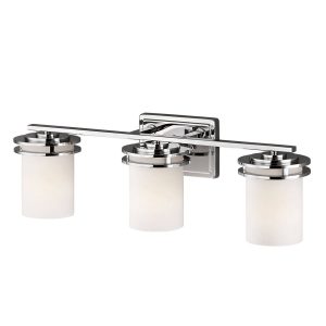 LED fali lámpa Hendrik IP44 króm/üveg