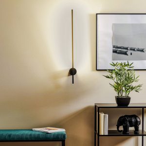 LED fali lámpa Shanghai egy izzós 3 000 K fekete