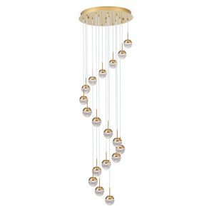 LED függő lámpa Ball 18-izzós