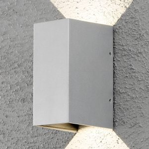 LED kültéri fali lámpa Cremona 8 cm szürke