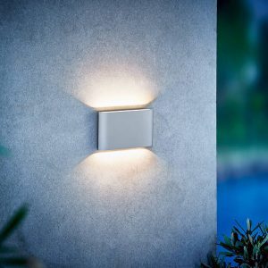 LED kültéri falilámpa Kinver lapos formában
