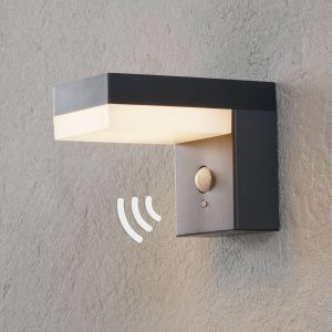 LED napelemes kültéri fali lámpa Chioma érzékelő