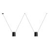 LEDS-C4 Attic Double henger Ø 15 cm fekete