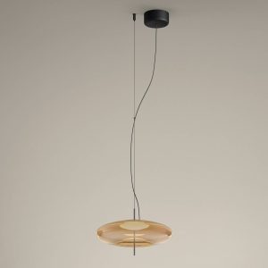 LEDS-C4 Plat LED függő lámpa decentr. borostyán