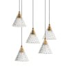 LEDS-C4 Veneto LED függő lámpa bőv. öt izzós fehér