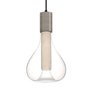 LZF Eris LED függő lámpa üveg alumínium/elefántcs.